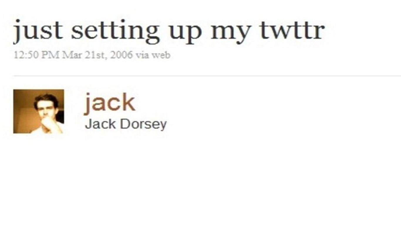 The first tweet was fittingly short and sweet 