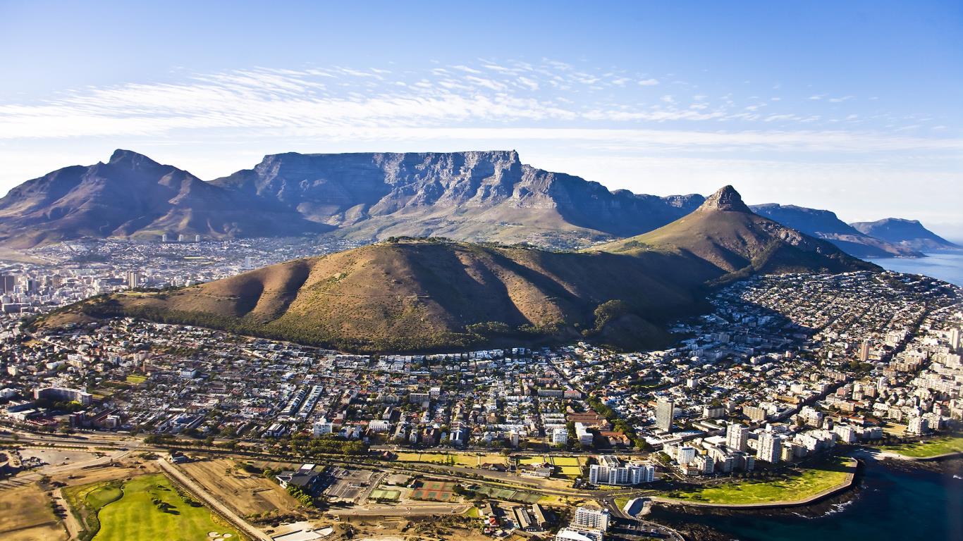 13: Cape Town, South Africa - 6.9% 