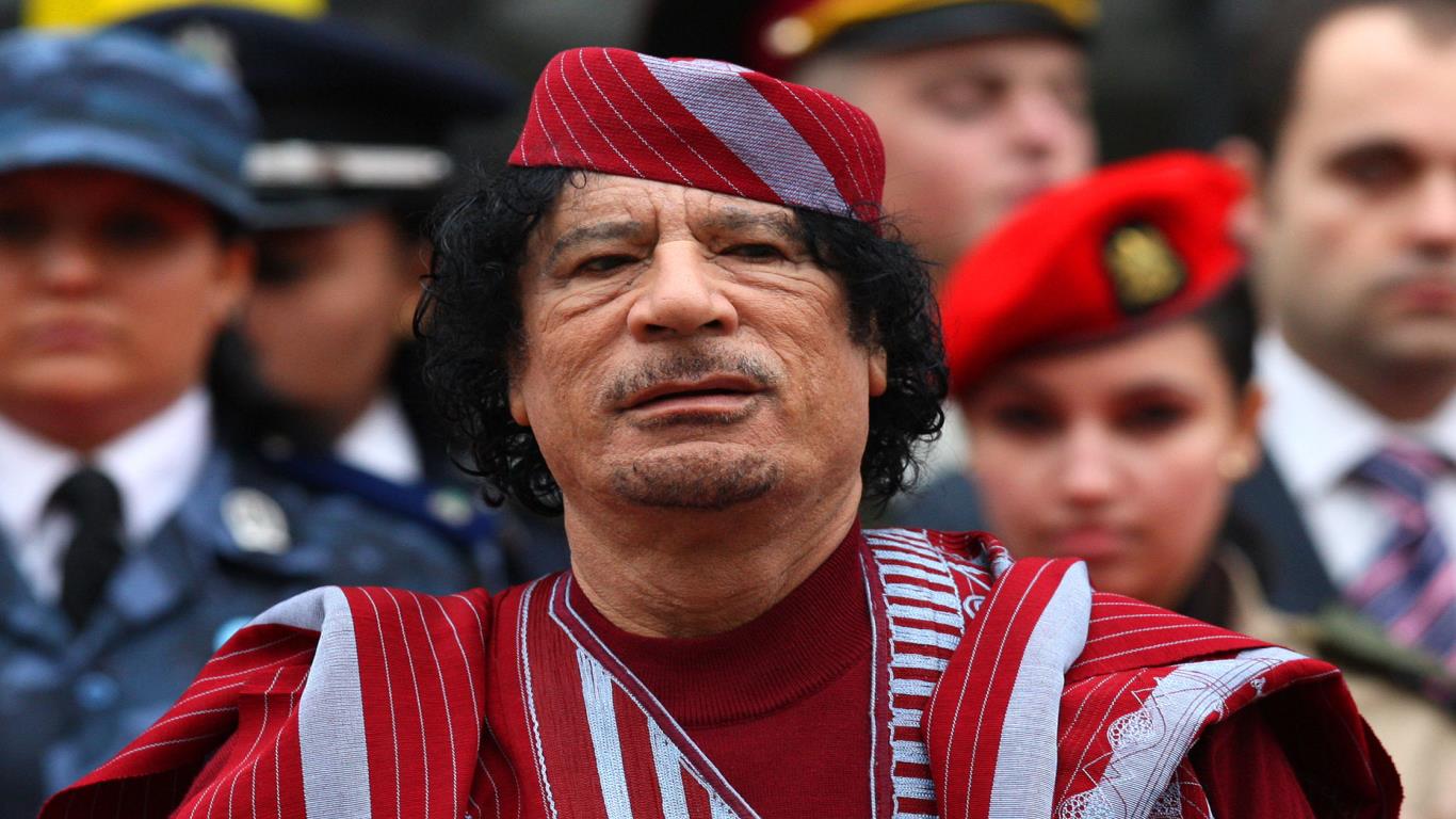Muammar Gaddafi – peak net worth: $212 billion (£152bn)