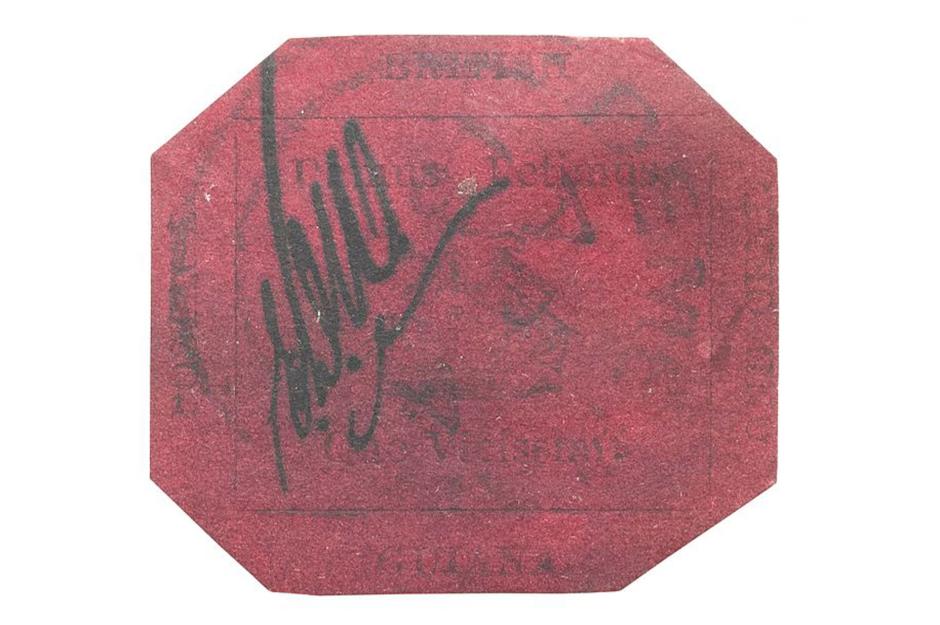 British Guiana 1856 1¢ Magenta – $8.3 million (£5.9m)