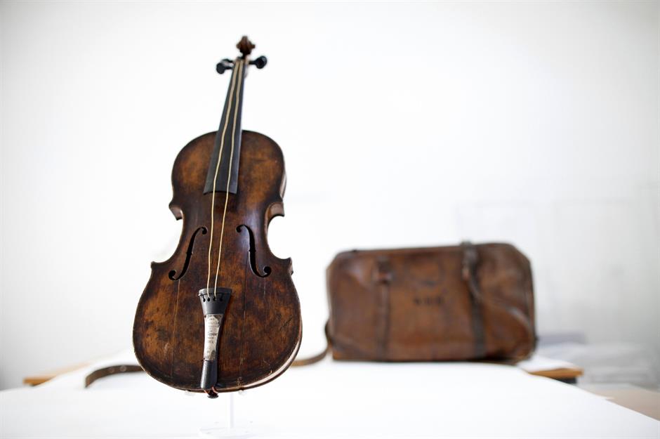 Violin playing as the Titanic sank: $1.4 million (£900k)