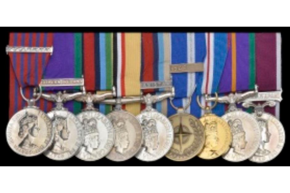 Widower's medals of honour: $137,000 (£110k)