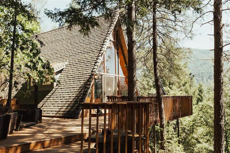 A-frame cabin, Shasta County, California