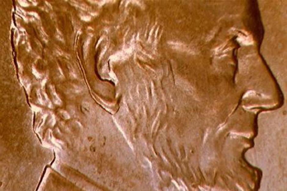 1997 double ear Lincoln penny 