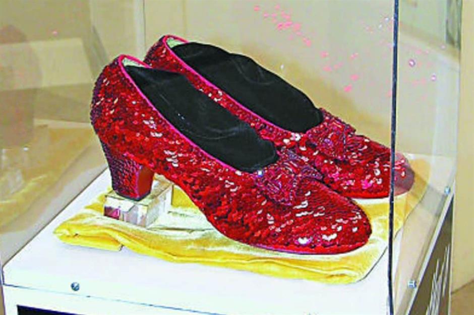 The stolen Ruby Slippers