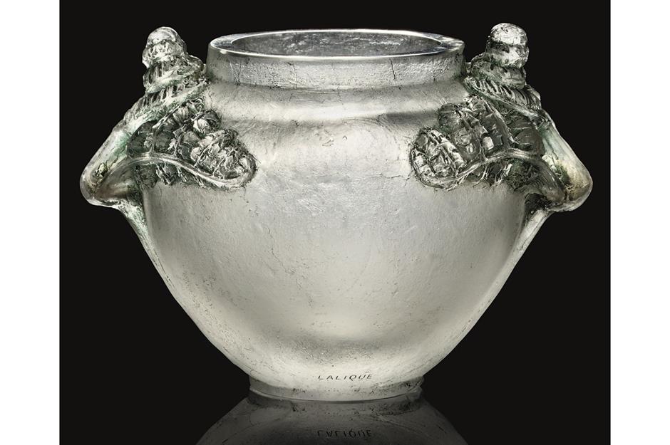The René Lalique Feuilles Fougères vase