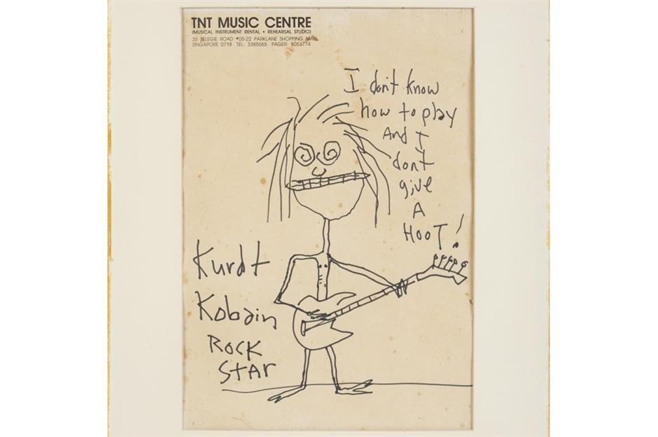Kurt Cobain self-portrait: $281,250 (£211k)