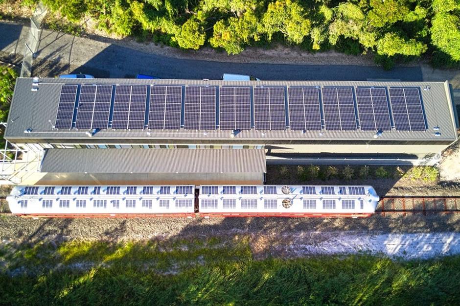 Byron Bay solar-powered train