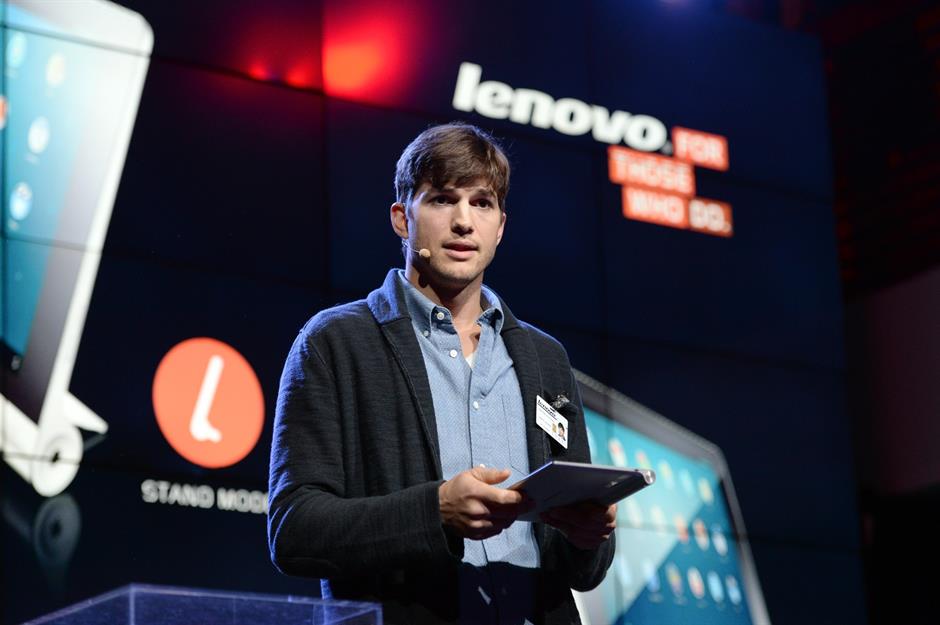 Ashton Kutcher, Lenovo $12.9 million (£10.7m)