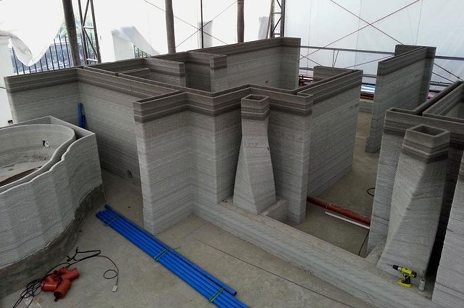 3D-printed hotel suite 