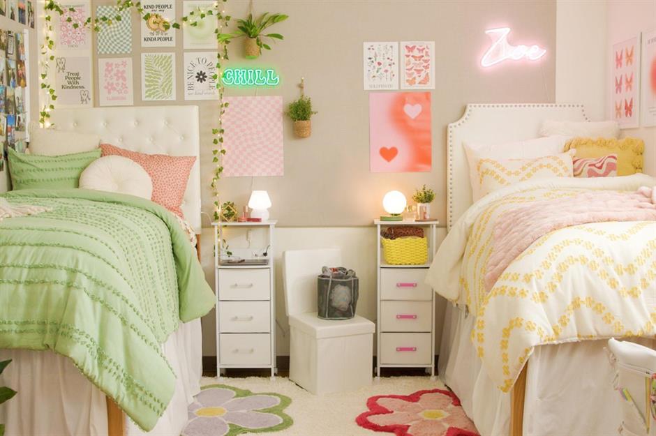 Halls rooms are going from dreary to dreamy