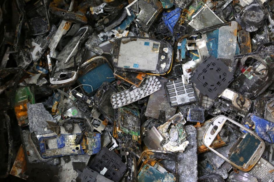 Discarded cell phones