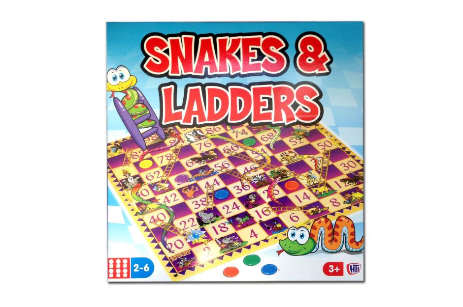 Snakes and Ladders/Chutes and Ladders – what goes up must come down