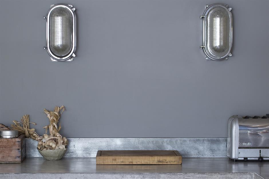 Go tough luxe with industrial lighting