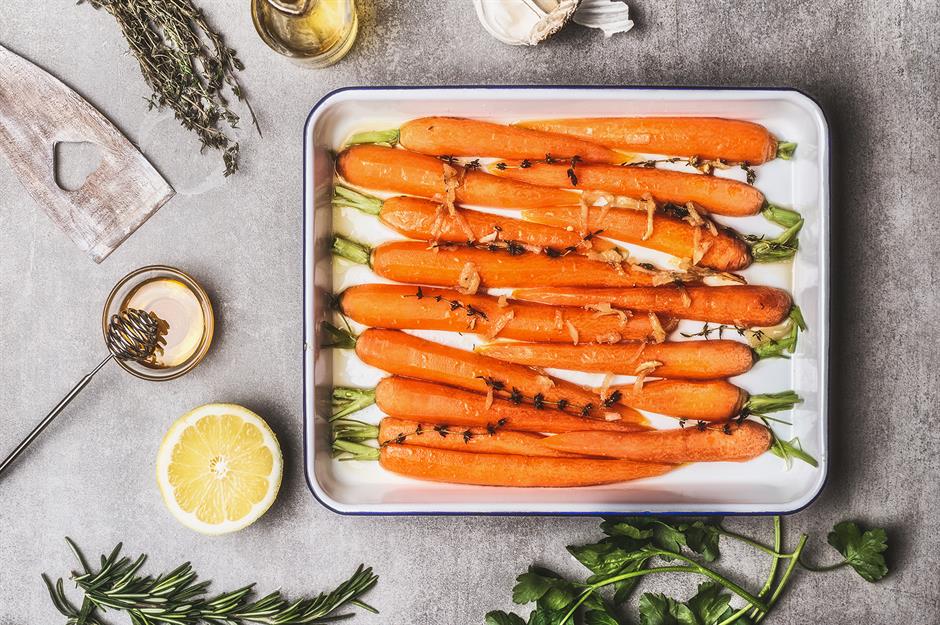 Sides: orange and thyme-glazed carrots