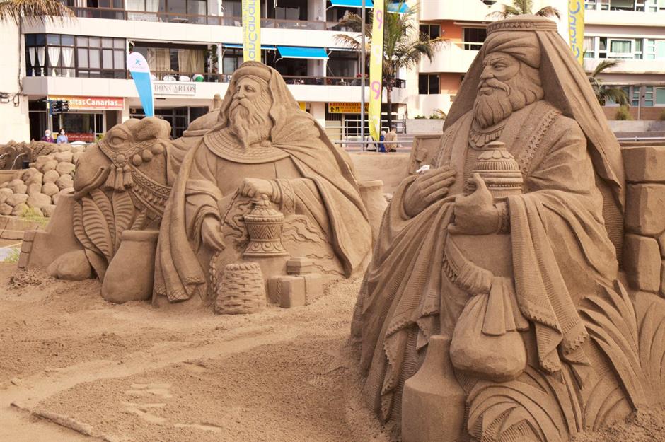 Sand Nativity, Las Canteras, Gran Canaria