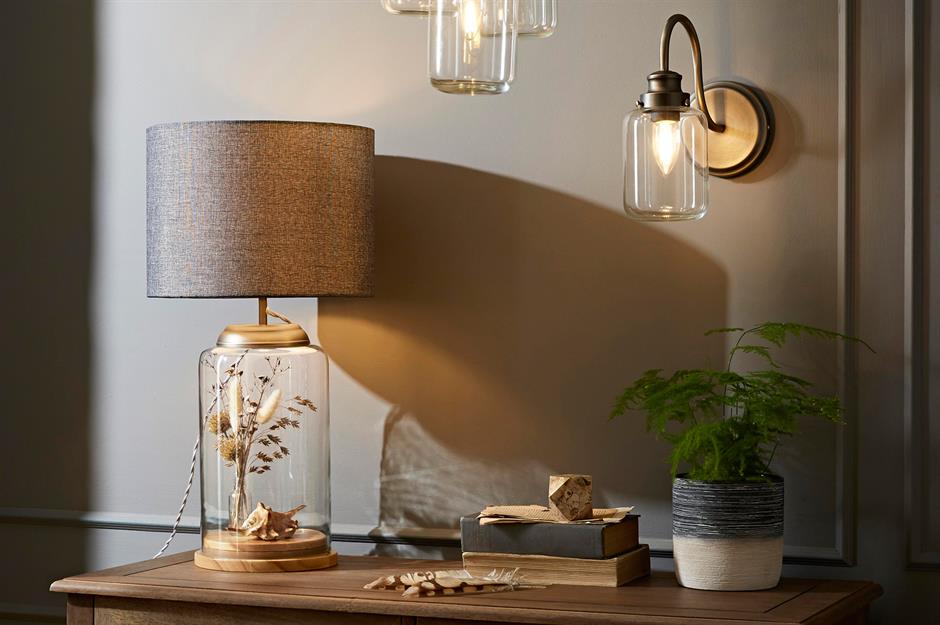 Display a cloche lamp