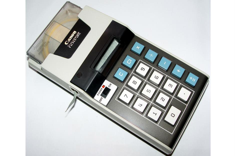 1970: pocket calculator