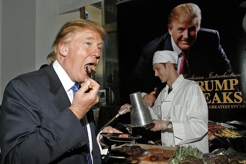 Trump steaks 