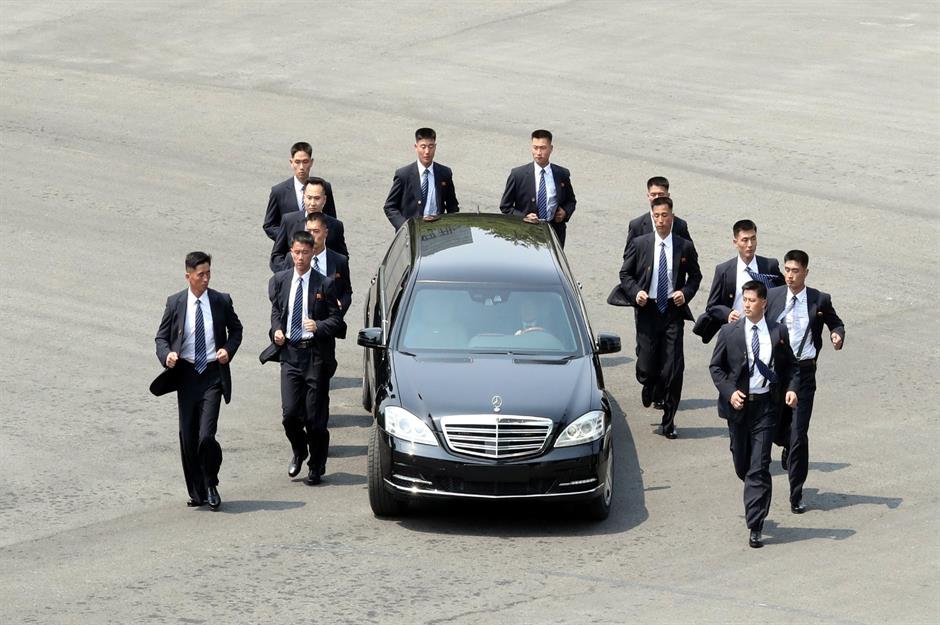 Supreme Leader of North Korea Kim Jong-un: Mercedes-Benz S600 Pullman Guard