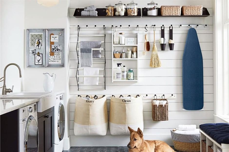 75 Beautiful Utility Room with Grey Cabinets Ideas and Designs