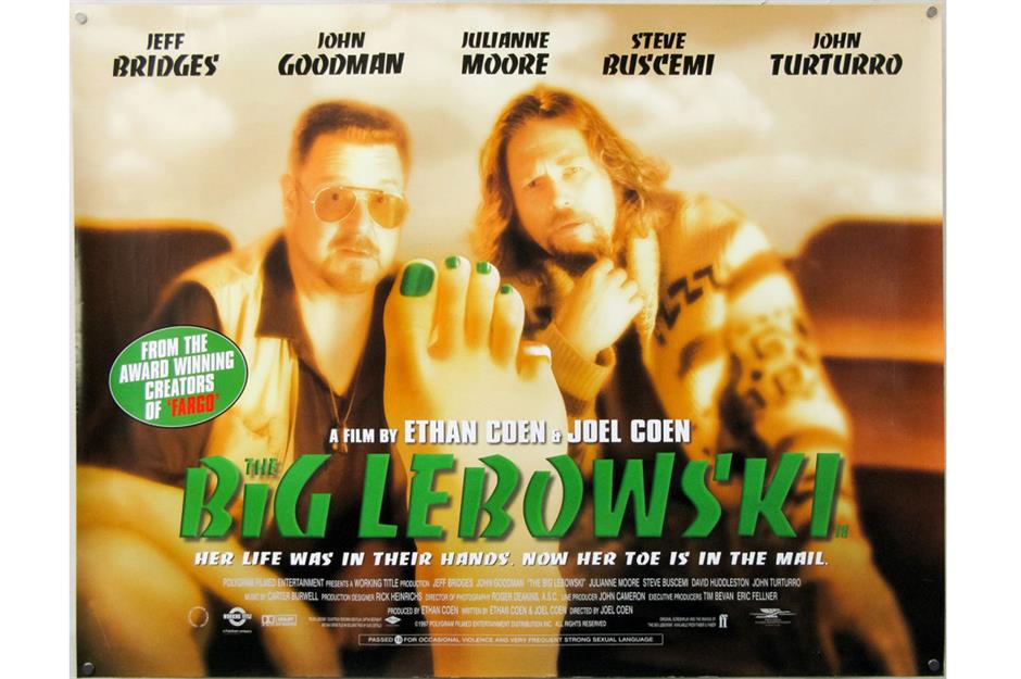 The Big Lebowski (British poster, 1998): up to $500 (£367)