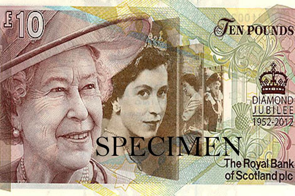 Scottish £10 Diamond Jubilee note 2012