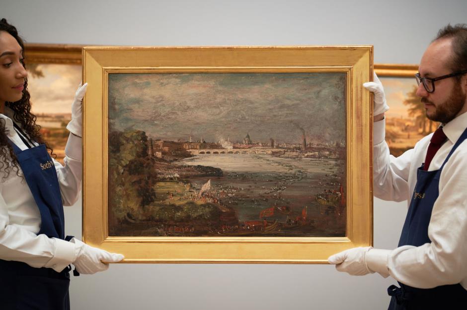 The Constable hanging under the stairs: $2.8 million (£2.3m)
