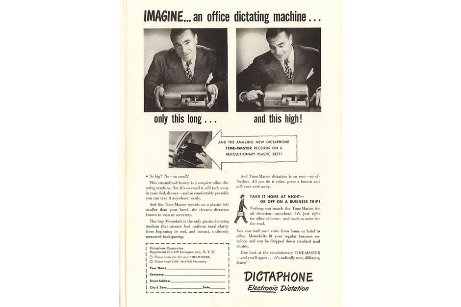 1949: electric dictation machine