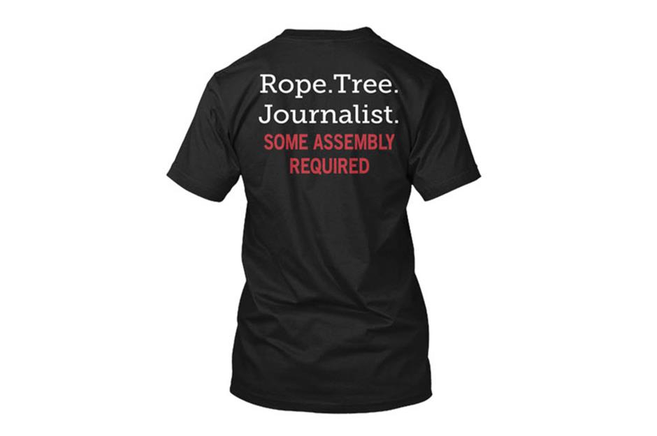Walmart's "Rope. Tree. Journalist." T-shirt outcry