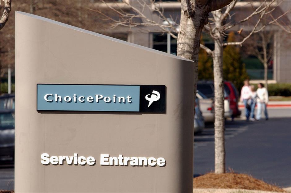 ChoicePoint, USA – $15 million (£11.5m)