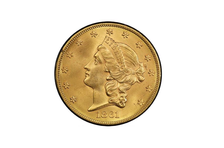 1861 Paquet Double Eagle $20 coin: $7.2 million
