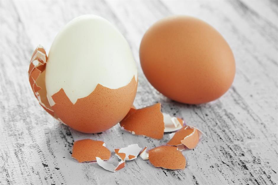 A hard-boiled egg is the perfect snack