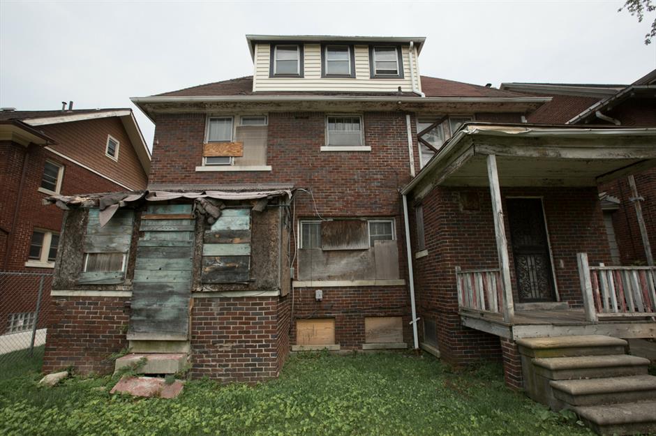 Before: abandoned house, Detroit, Michigan