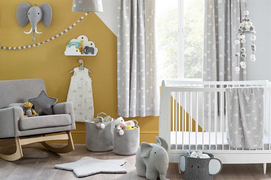 grey yellow nursery