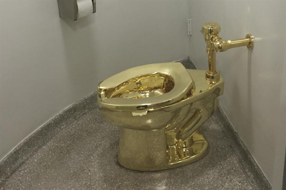 Trump's rejected gold toilet