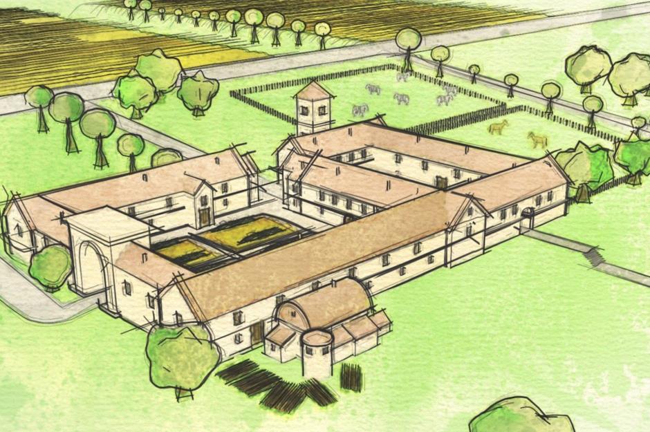 A Roman villa
