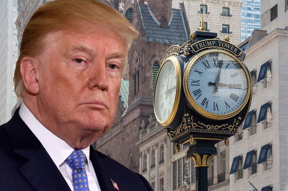 Trump erhält Mahnung wegen Uhr vor Trump Tower