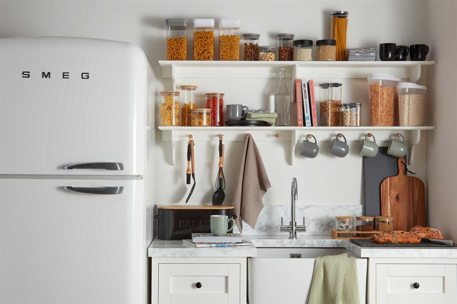 Microwave Shelf Oven Storage Rack Stand Cabinet Holder Kitchen Wooden  Chopping B