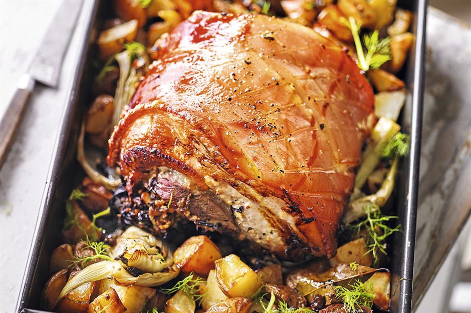 Mains: pork belly roast