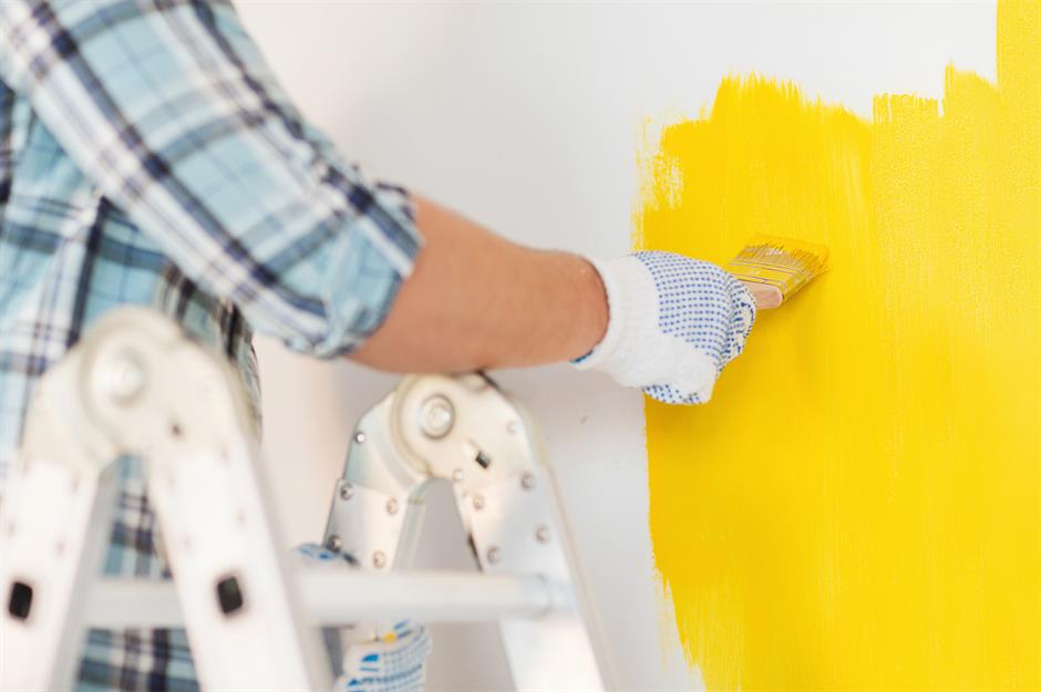 Not prepping walls before painting