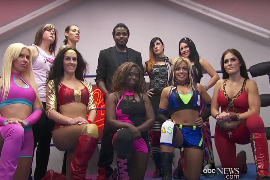 A female wrestling TV show