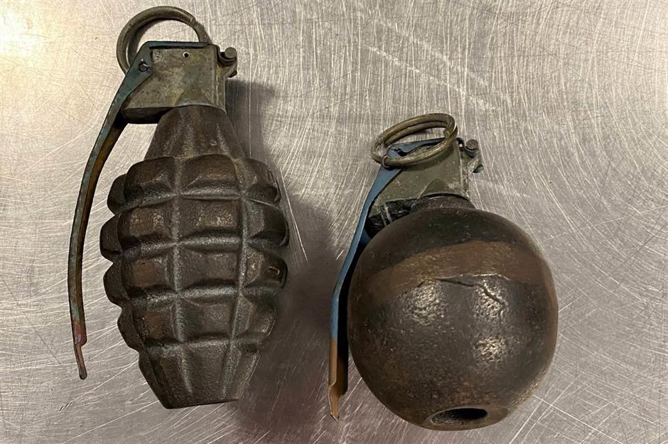 9. An inert grenade