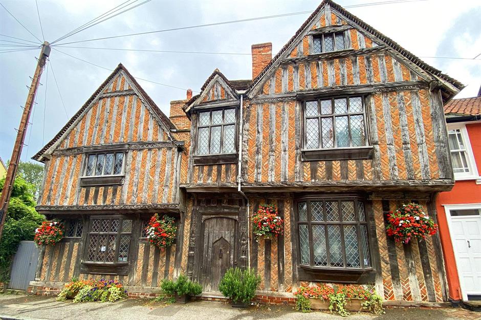 Fachwerkhäuser in Lavenham, Suffolk, England