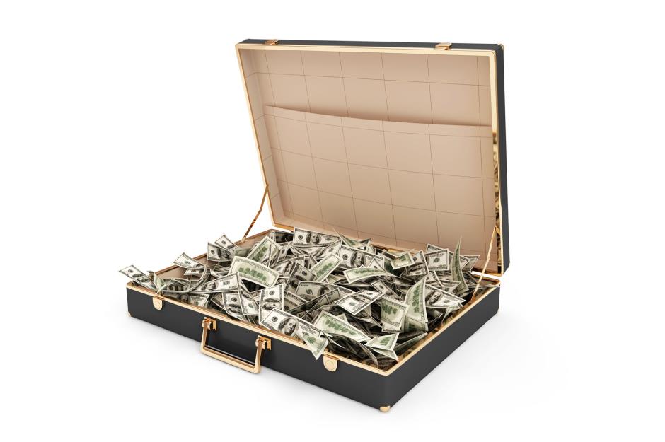 $1 million cash in a suitcase
