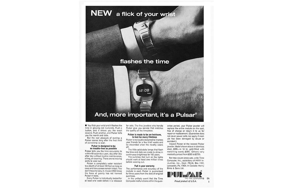 1972: digital watch