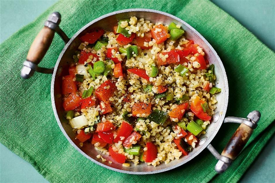 Under 30 minutes: hot tabbouleh
