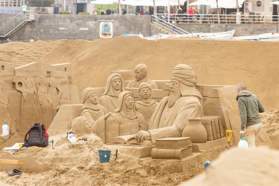 Sand Nativity, Las Canteras, Gran Canaria