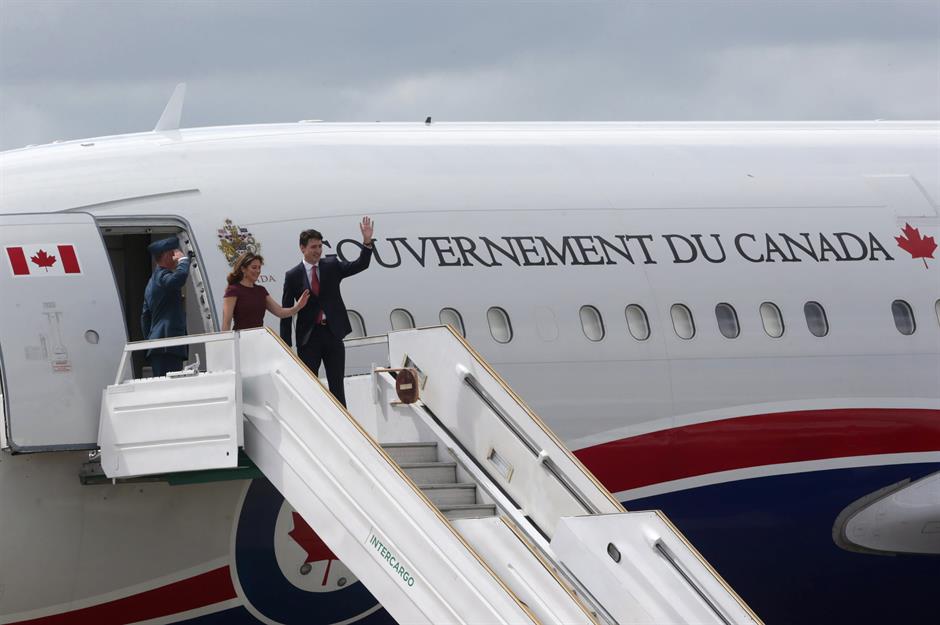 Canadian Prime Minister Justin Trudeau: Airbus CC-150 Polaris