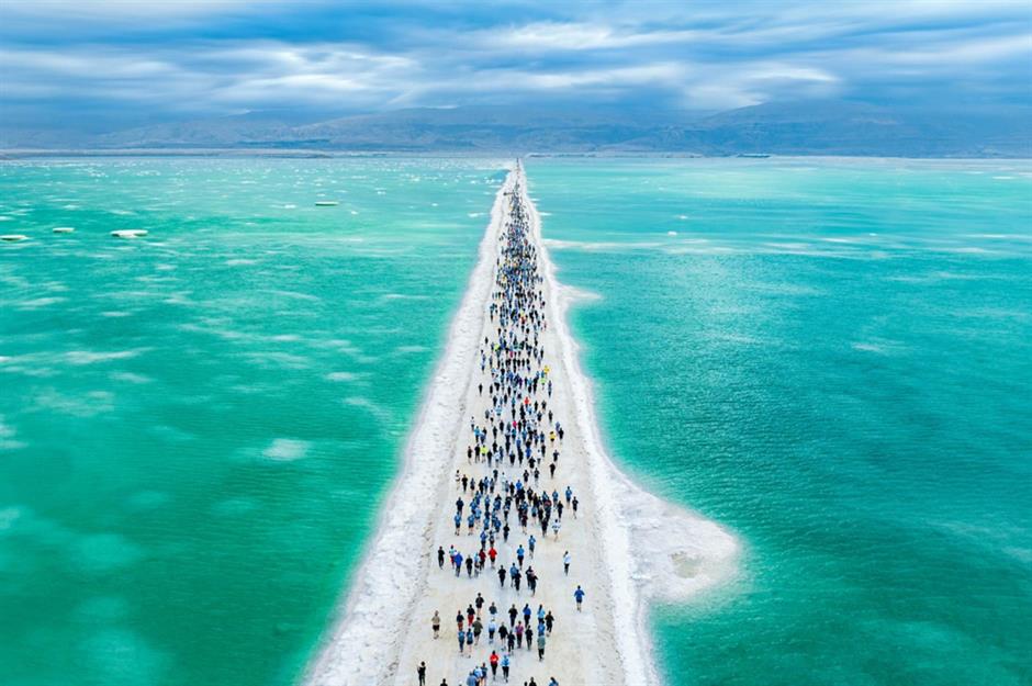 Marathonlauf auf Salz, Totes Meer
